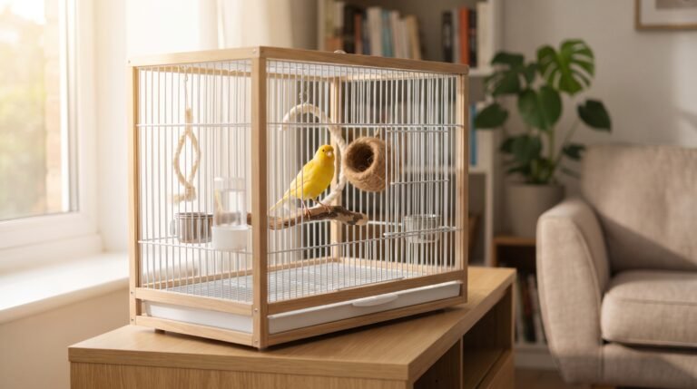 plia y adecuada para aves con perchas naturales